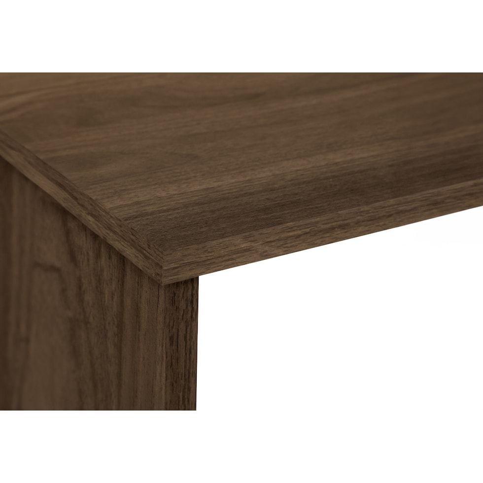 mark dark brown desk   