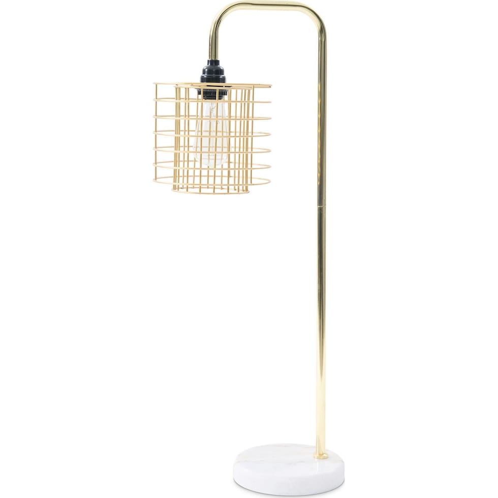marleigh gold table lamp   