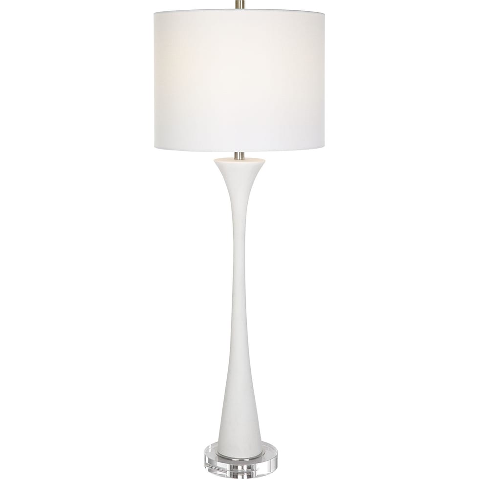 marlett white table lamp   