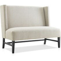 marley beige entryway bench   