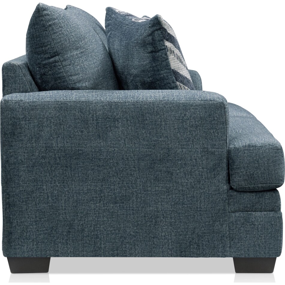 marlie blue loveseat   