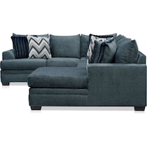 marlie blue sectional   
