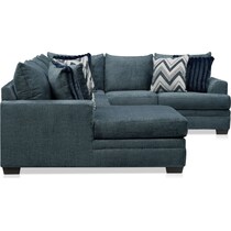 marlie blue sectional   