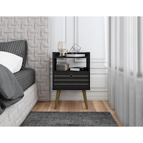 marlo black nightstand   