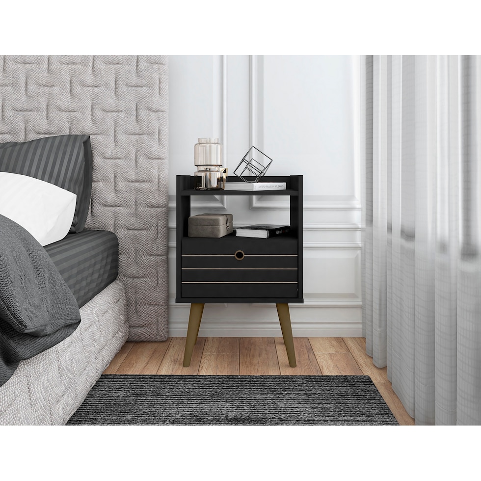 marlo black nightstand   