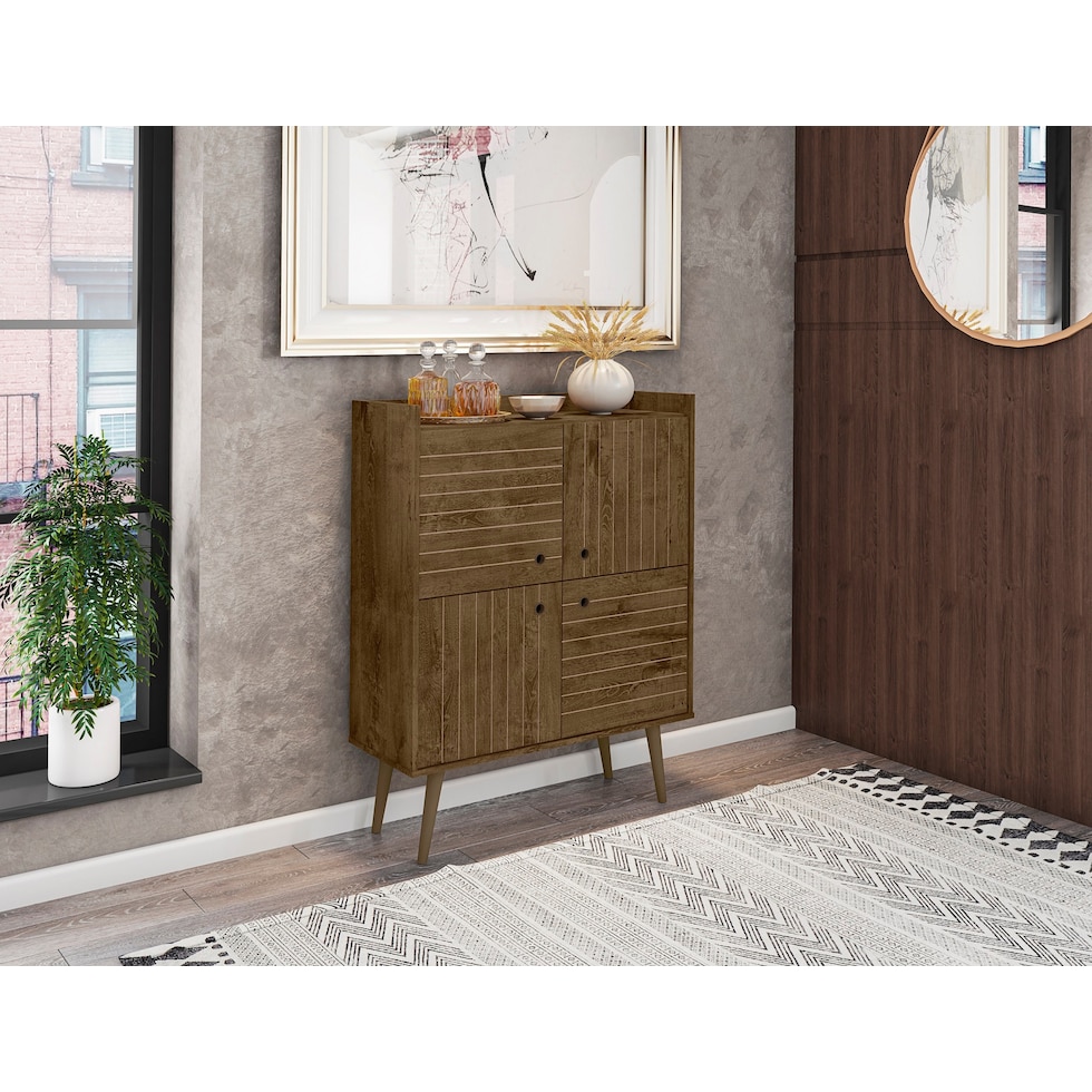 marlo dark brown accent cabinet   