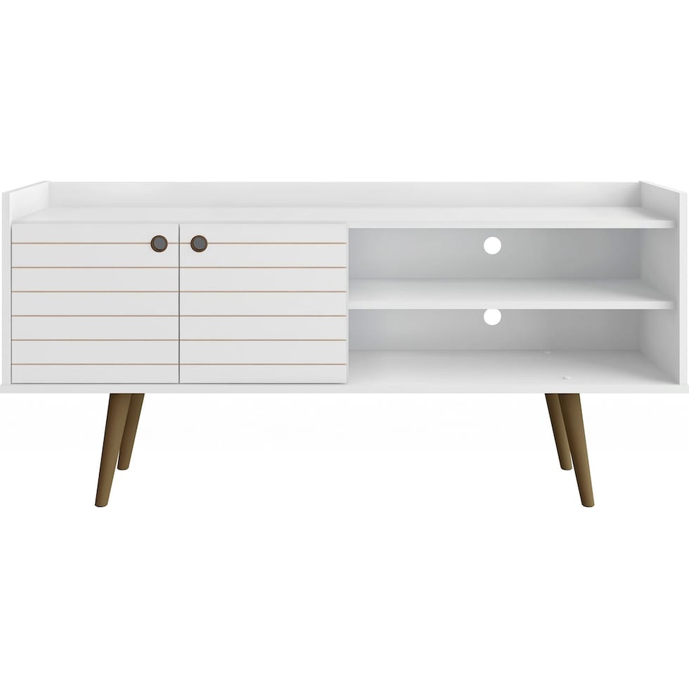marlo white tv stand   