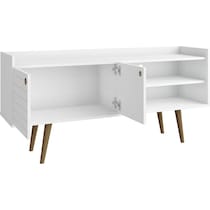 marlo white tv stand   