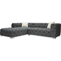 marlowe gray  pc sectional with chaise   