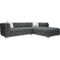 marlowe gray  pc sectional with chaise   