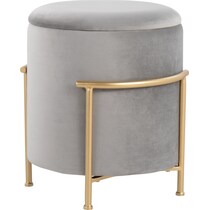 marquis gray ottoman   