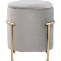 marquis gray ottoman   