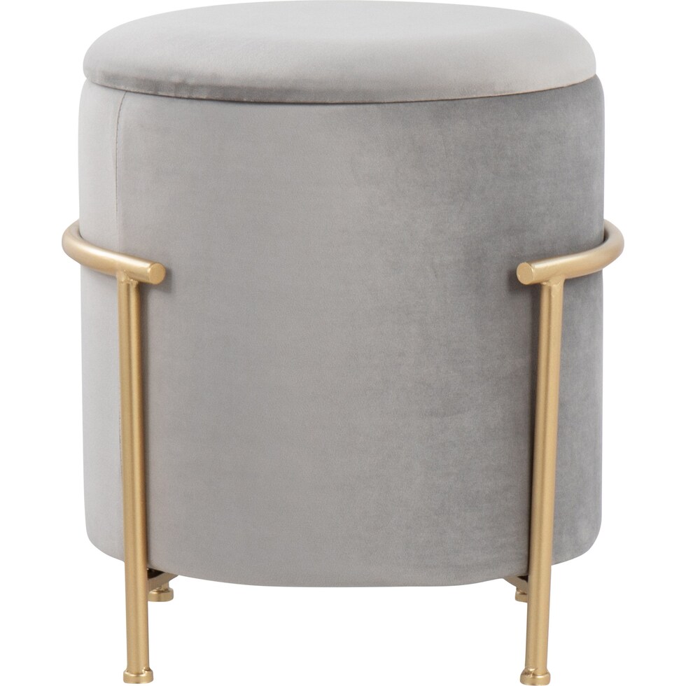 marquis gray ottoman   