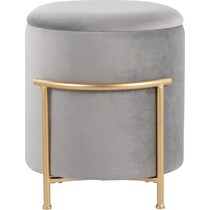 marquis gray ottoman   