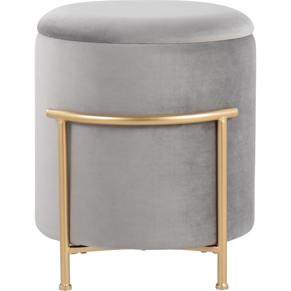 marquis gray ottoman   