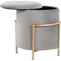 marquis gray ottoman   