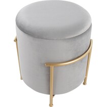 marquis gray ottoman   