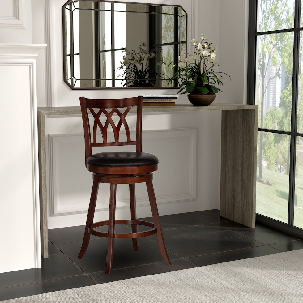 marsha dark brown bar stool   