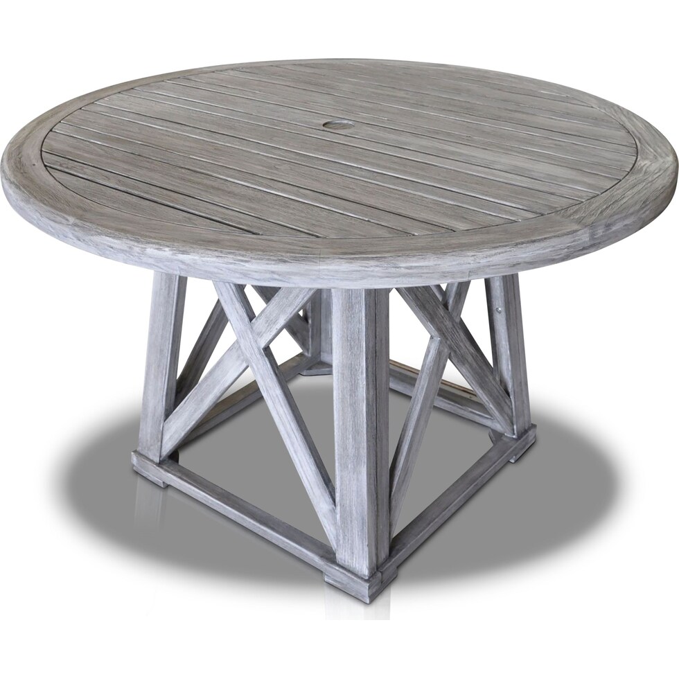 marshall gray outdoor dining table   
