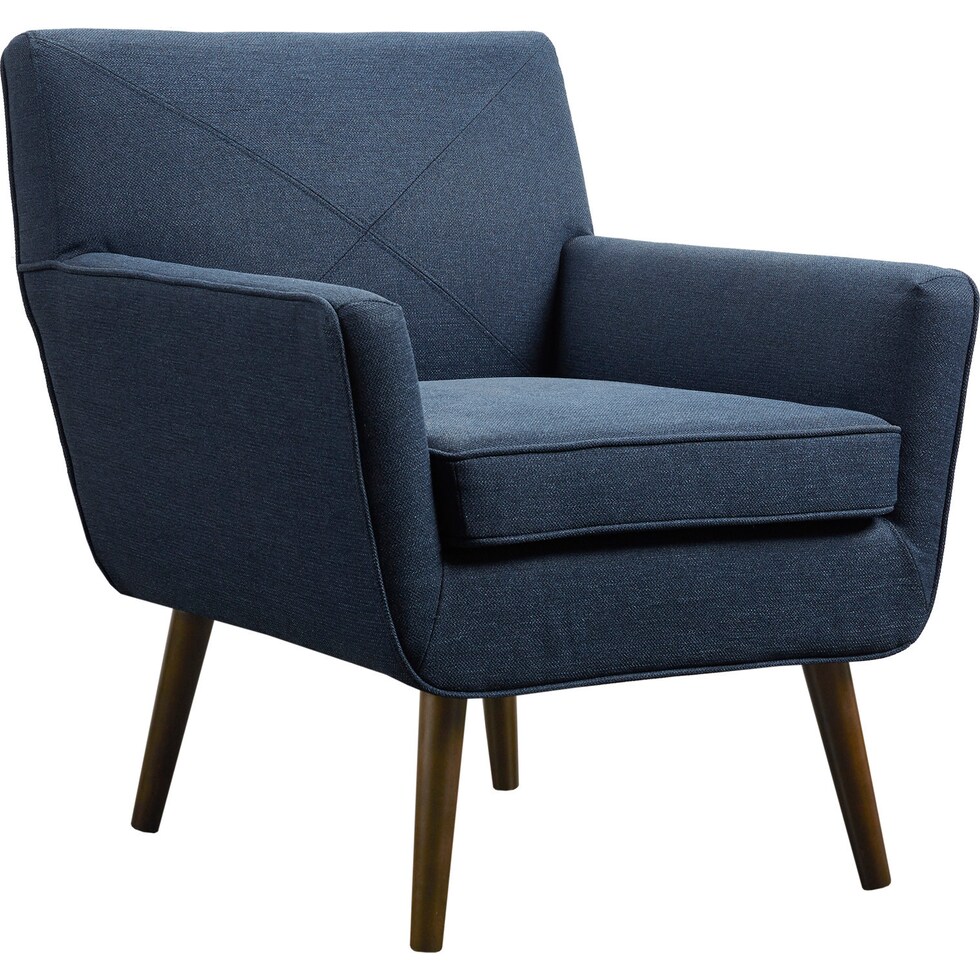 martha blue accent chair   
