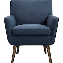 martha blue accent chair   