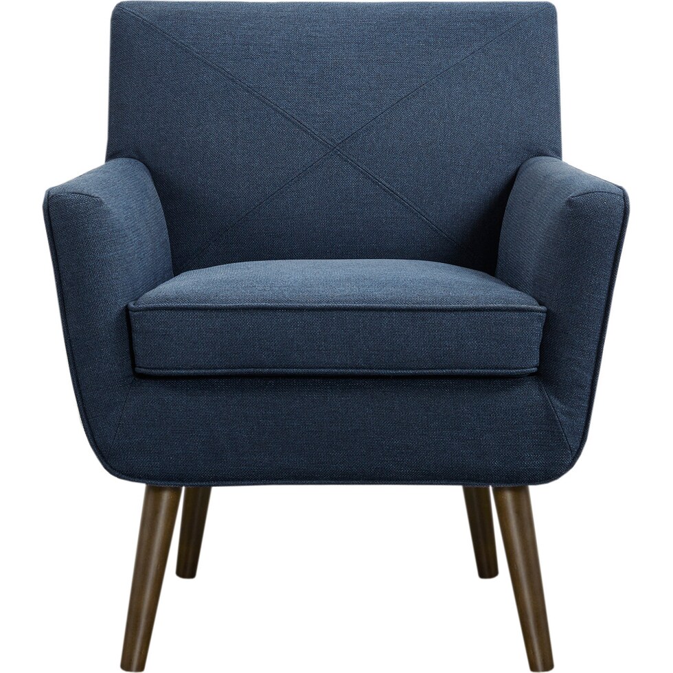 martha blue accent chair   