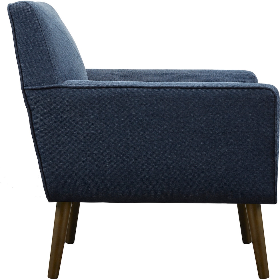 martha blue accent chair   