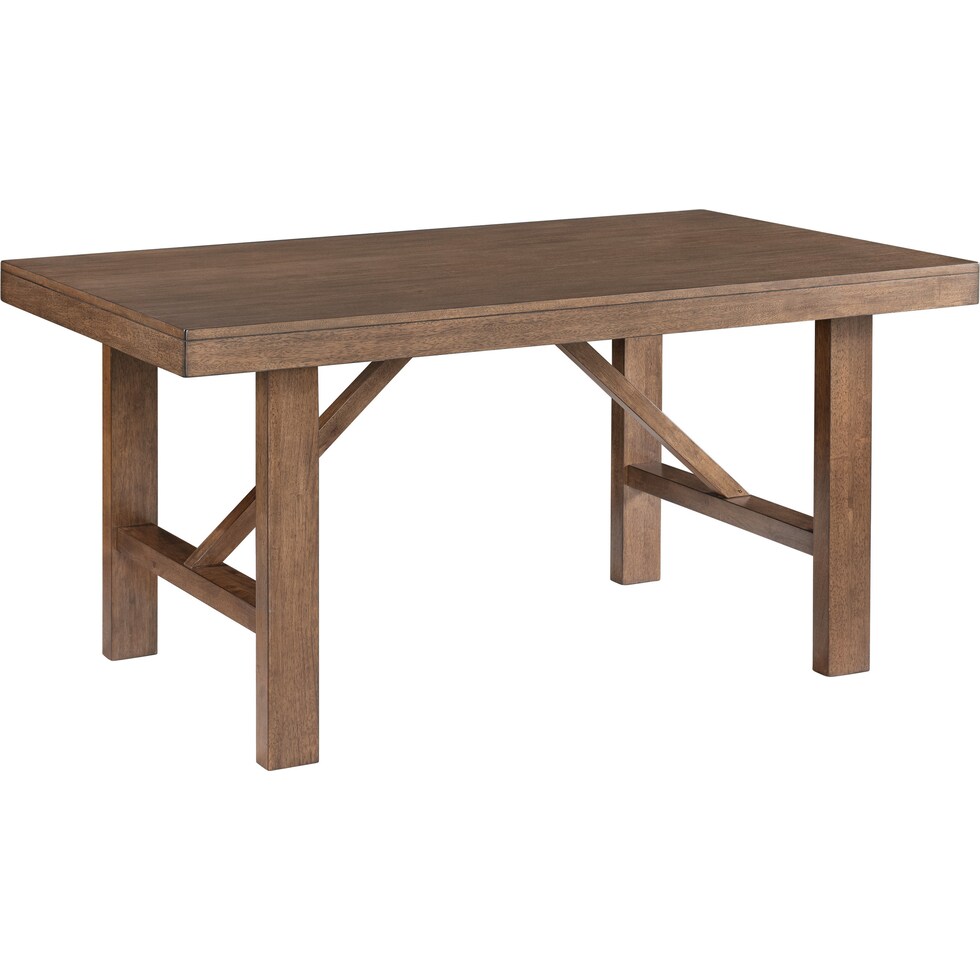 martha light brown dining table   