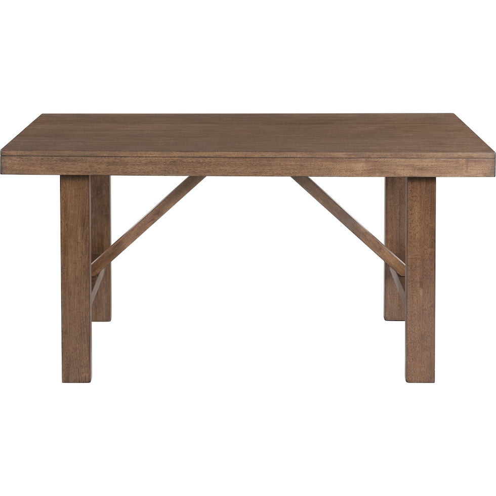 martha light brown dining table   