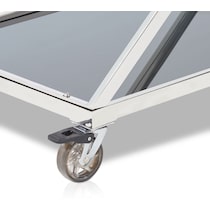martin chrome bar cart   