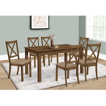 martina dark brown dining table   