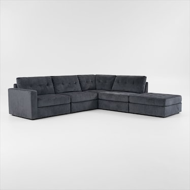 Martino 4-Piece Sectional and Ottoman Set