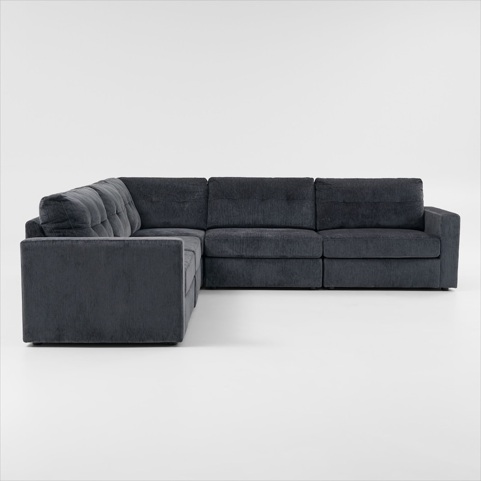 martino blue sectional   