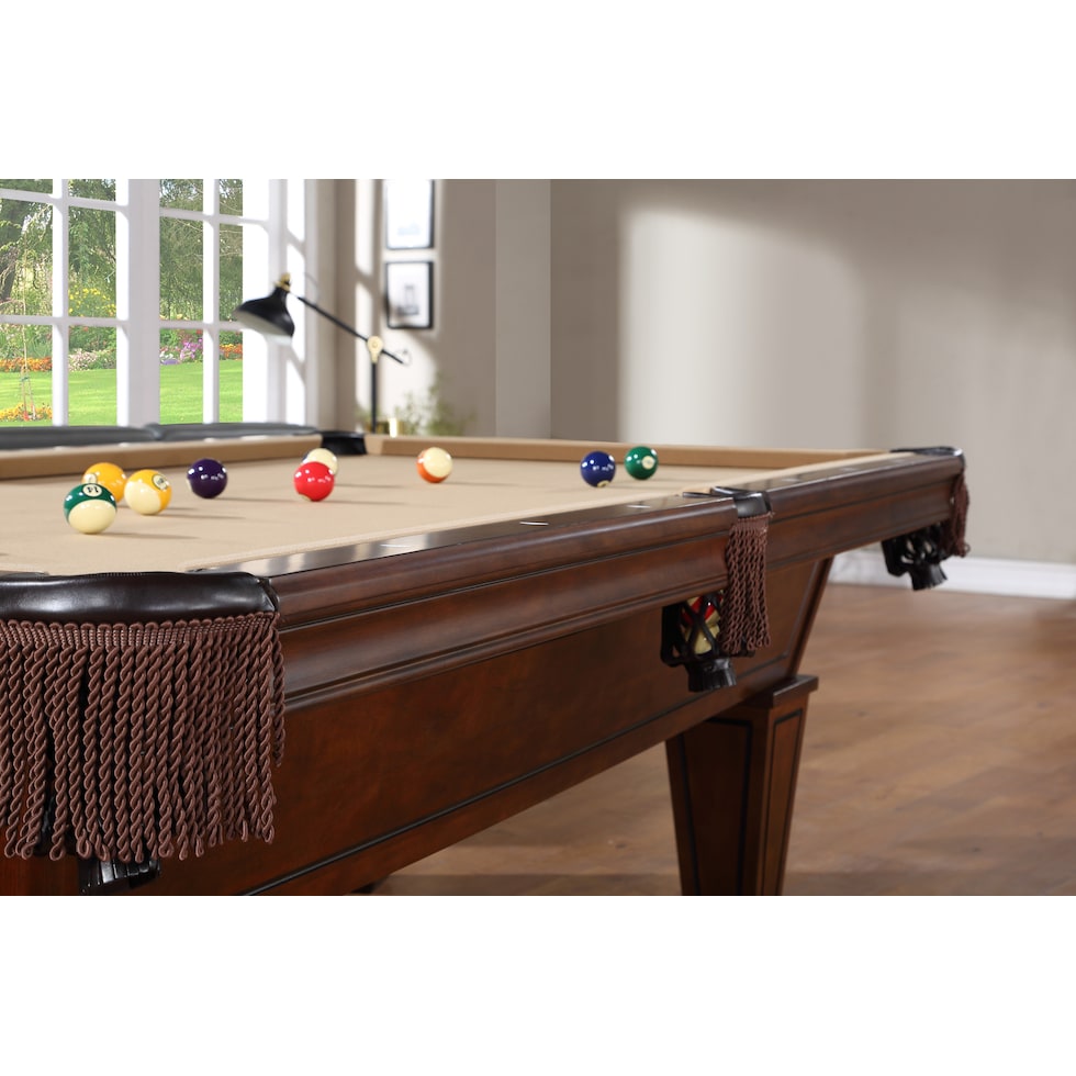 marvin dark brown gaming table   