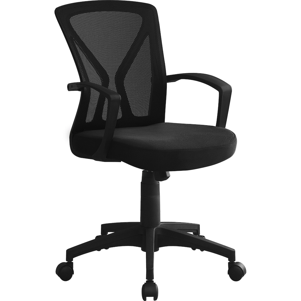 marx black swivel chair   