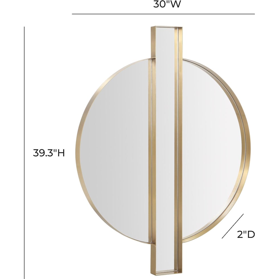 mary gold wall mirror   