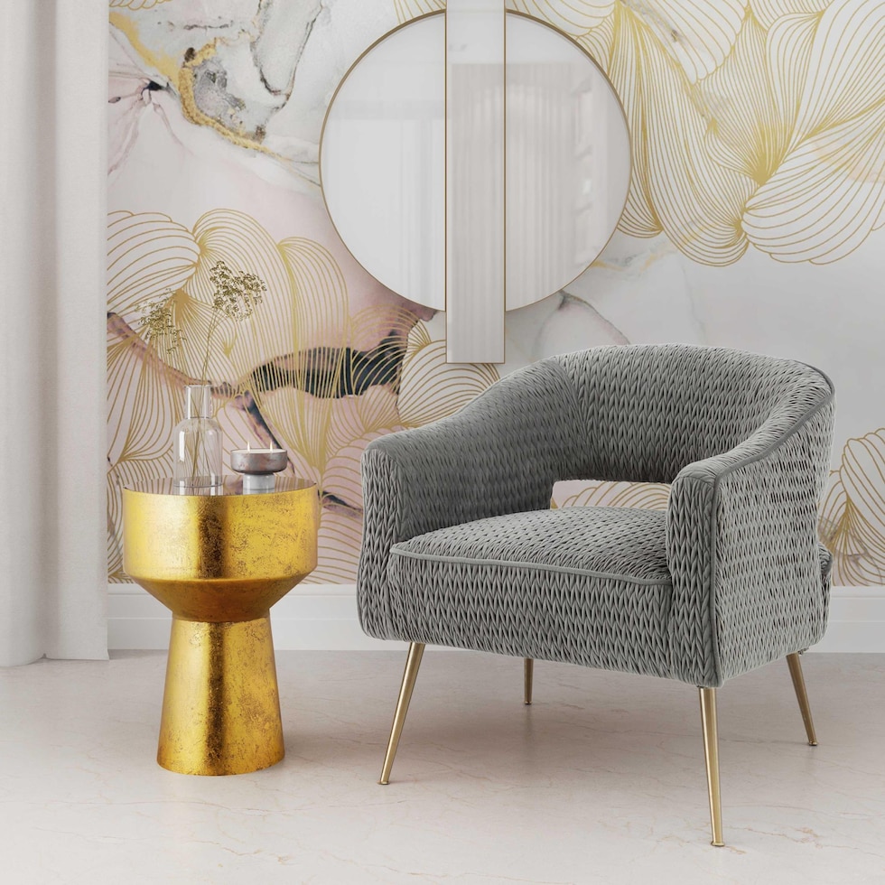 mary gold wall mirror   