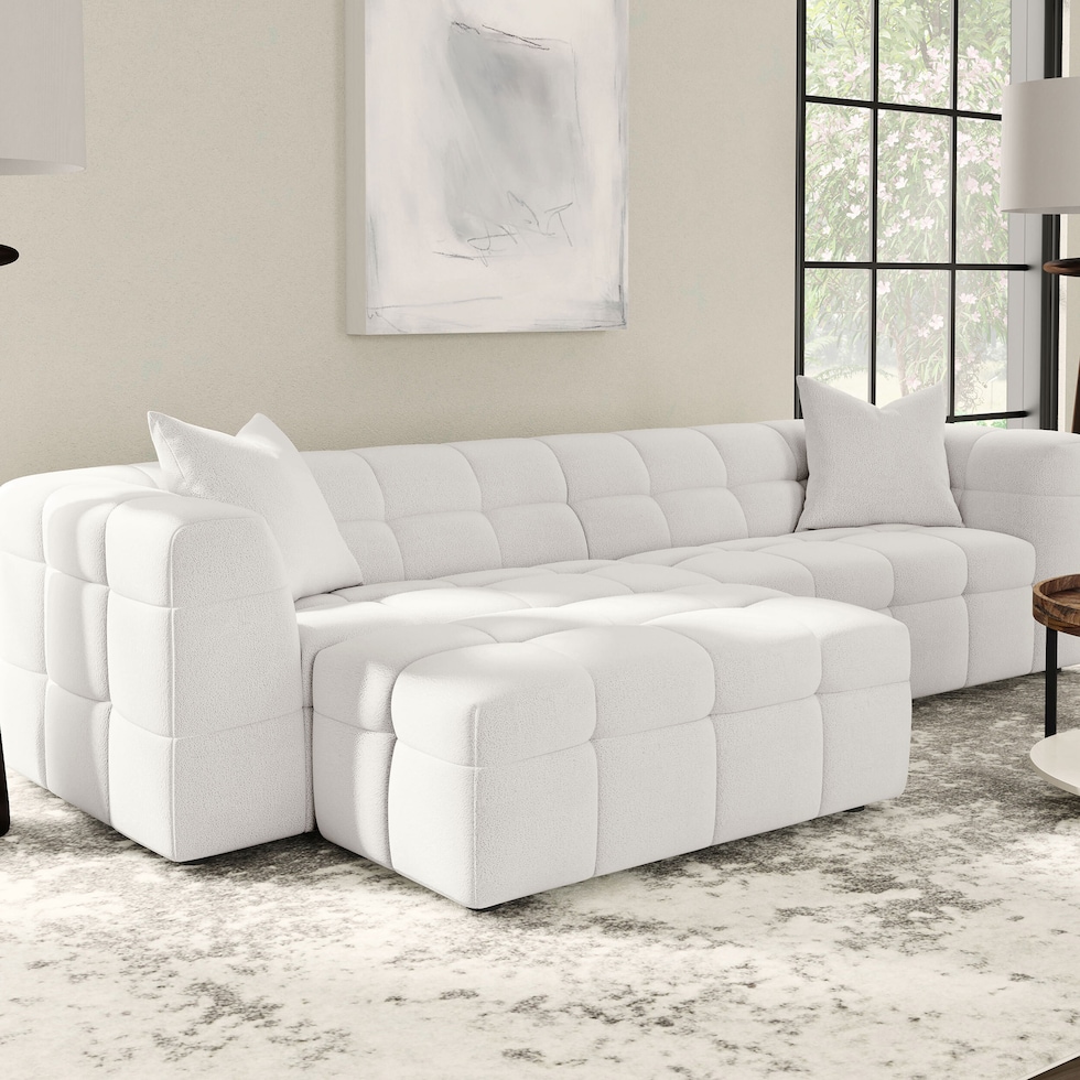 mary white ottoman   