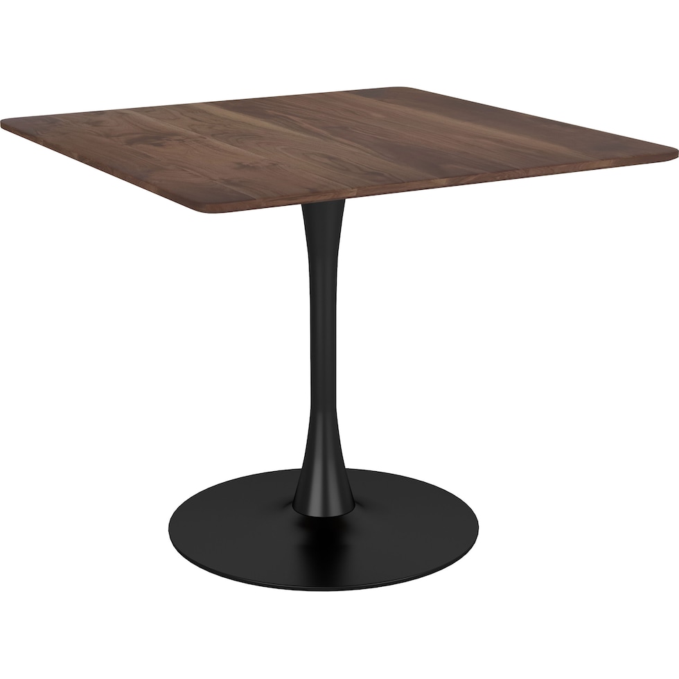 massimo brown black dining table   
