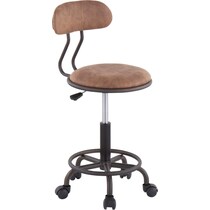 massimo dark brown desk chair   