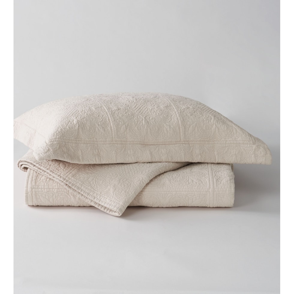matelasse beige king bedding set   