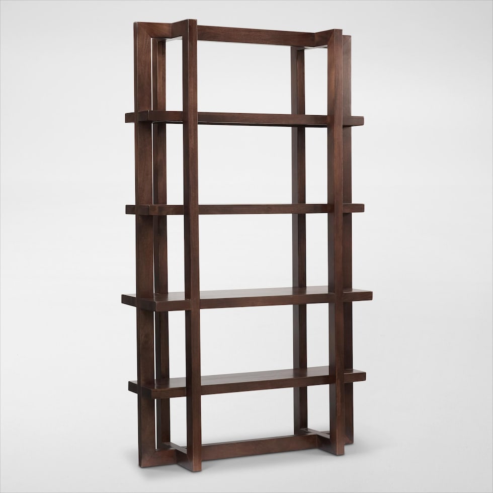 mateo dark brown bookcase web   
