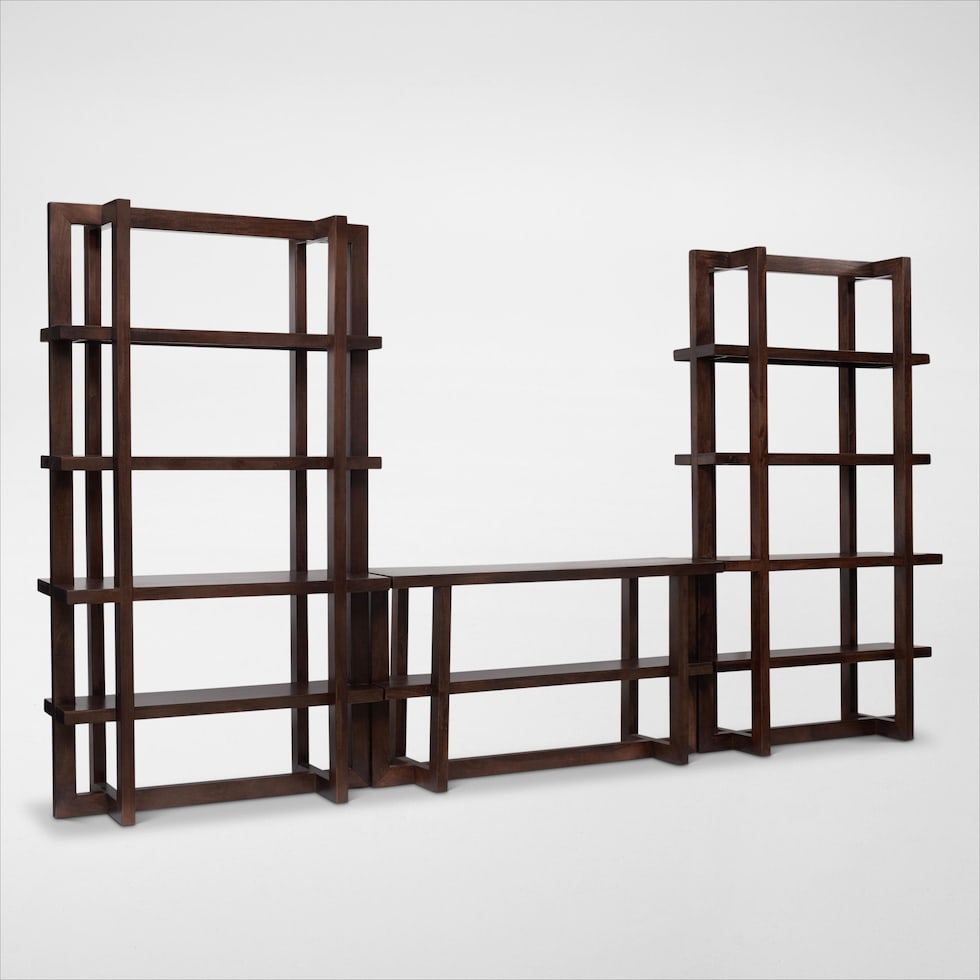 mateo dark brown bookcase web   