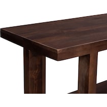 mateo dark brown console table   