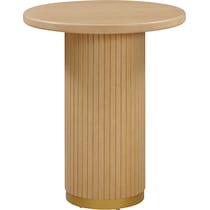 matthew light brown accent table   