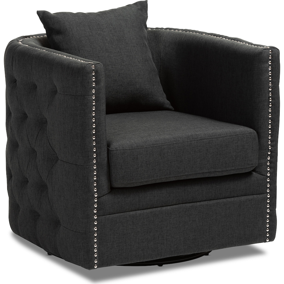 matthias gray accent chair   