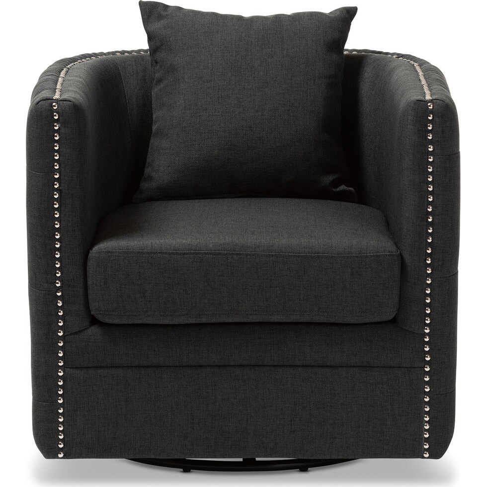 matthias gray accent chair   