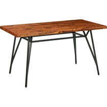 mattia dark brown dining table   