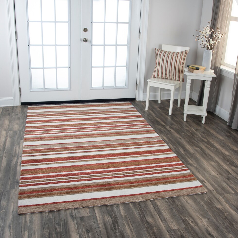 maude red outdoor area rug   