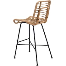 maui light brown outdoor stool   